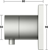 KEUCO IXMO Comfort 2-Wege Umstellventil Unterputz DN15 – Messing gebürstet, rund
