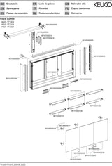 KEUCO Royal Lumos Spiegelschrank 1200 mm mit Spiegelheizung, silber-eloxiert, Ablagefach
