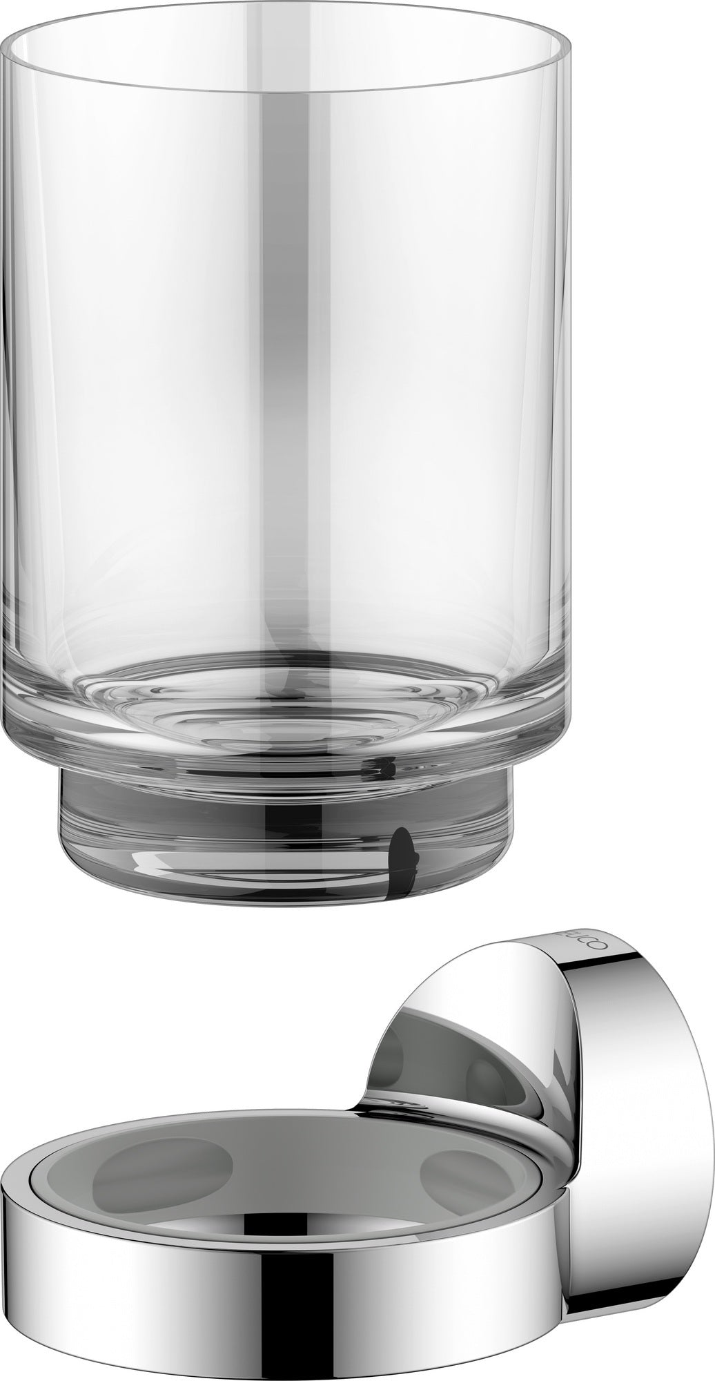 KEUCO REVA Glashalter 12850 mit Echtkristall-Glas – verchromt