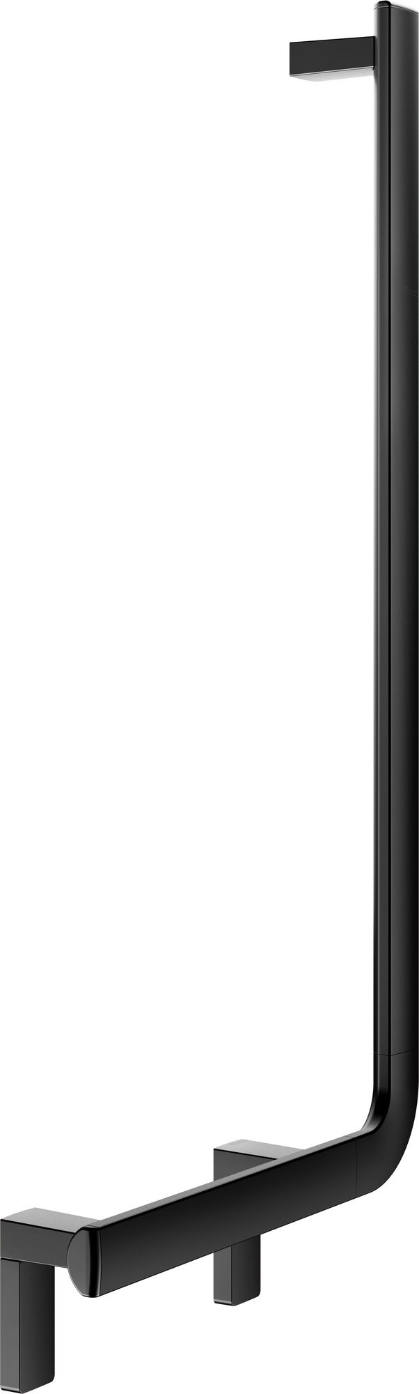 KEUCO AXESS Winkelgriff 90° rechts 400x800 mm silber-eloxiert – Barrierefreier Haltegriff