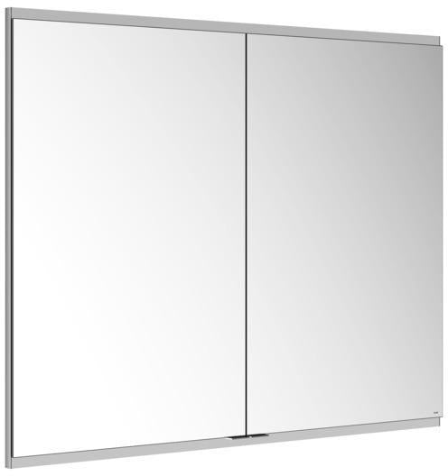 KEUCO Royal Modular 2.0 Spiegelschrank Wandeinbau 600 mm mit Steckdose und USB, silber-eloxiert