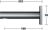 KEUCO IXMO Wanneneinlauf eckig 180 mm Bronze gebürstet – Unterputz-Auslauf für DN15