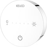 KEUCO iLook_move Kosmetikspiegel eckig 200 mm beleuchtet mit Wippschalter verchromt