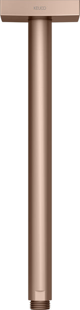 KEUCO Brausearm Edition 300 Deckenanschluss 100 mm verchromt – Eckige Form für moderne Duschen
