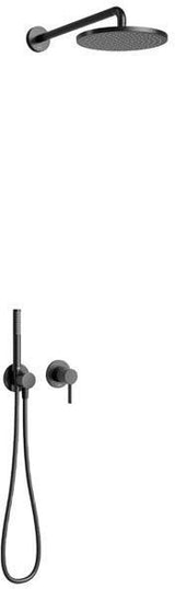 KEUCO IXMO SOLO 3 Brause-Set mit Einhebelmischer, Umstellventil und Kopfbrause 250 mm – verchromt