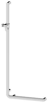 KEUCO Winkelgriff Elegance 31606, verchromt, rechte Ausführung, 401/701 mm – Haltegriff für Wandmontage, 115 kg belastbar