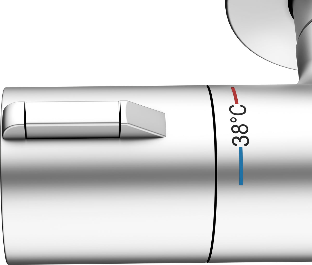 KEUCO Plan blue Thermostat-Brausemischer Aufputz Aluminium-finish 53926