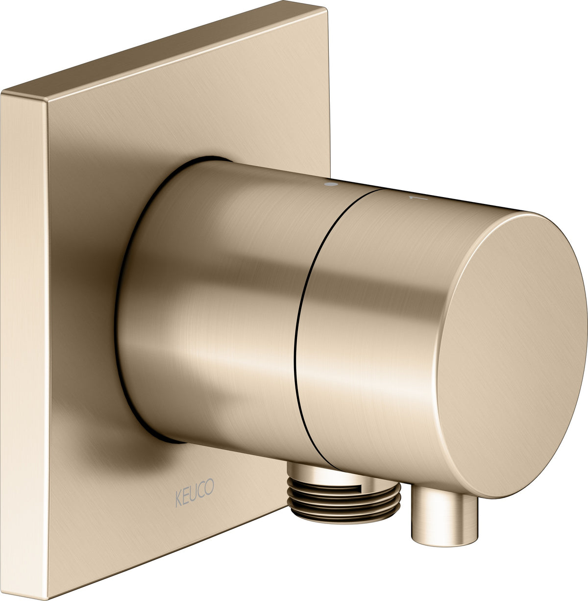 KEUCO IXMO Comfort 2-Wege Umstellventil eckig Bronze gebürstet mit Schlauchanschluss