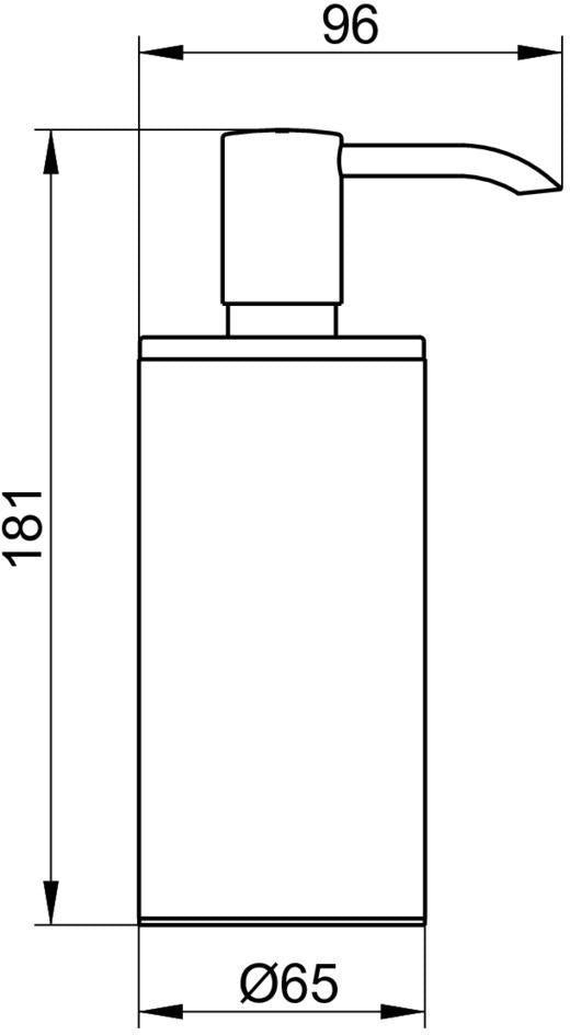 KEUCO Plan Lotionspender Standmodell 250 ml Edelstahl mit Pumpe