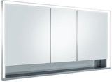 KEUCO Royal Lumos Spiegelschrank 1400 mm Wandeinbau silber-eloxiert mit Ablagefach