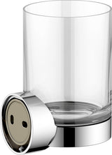 KEUCO REVA Glashalter 12850 mit Echtkristall-Glas – verchromt