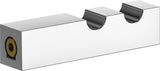 KEUCO Handtuchhaken E90 Square 19115 doppelt verchromt, eckiges Design, 88 mm Ausladung