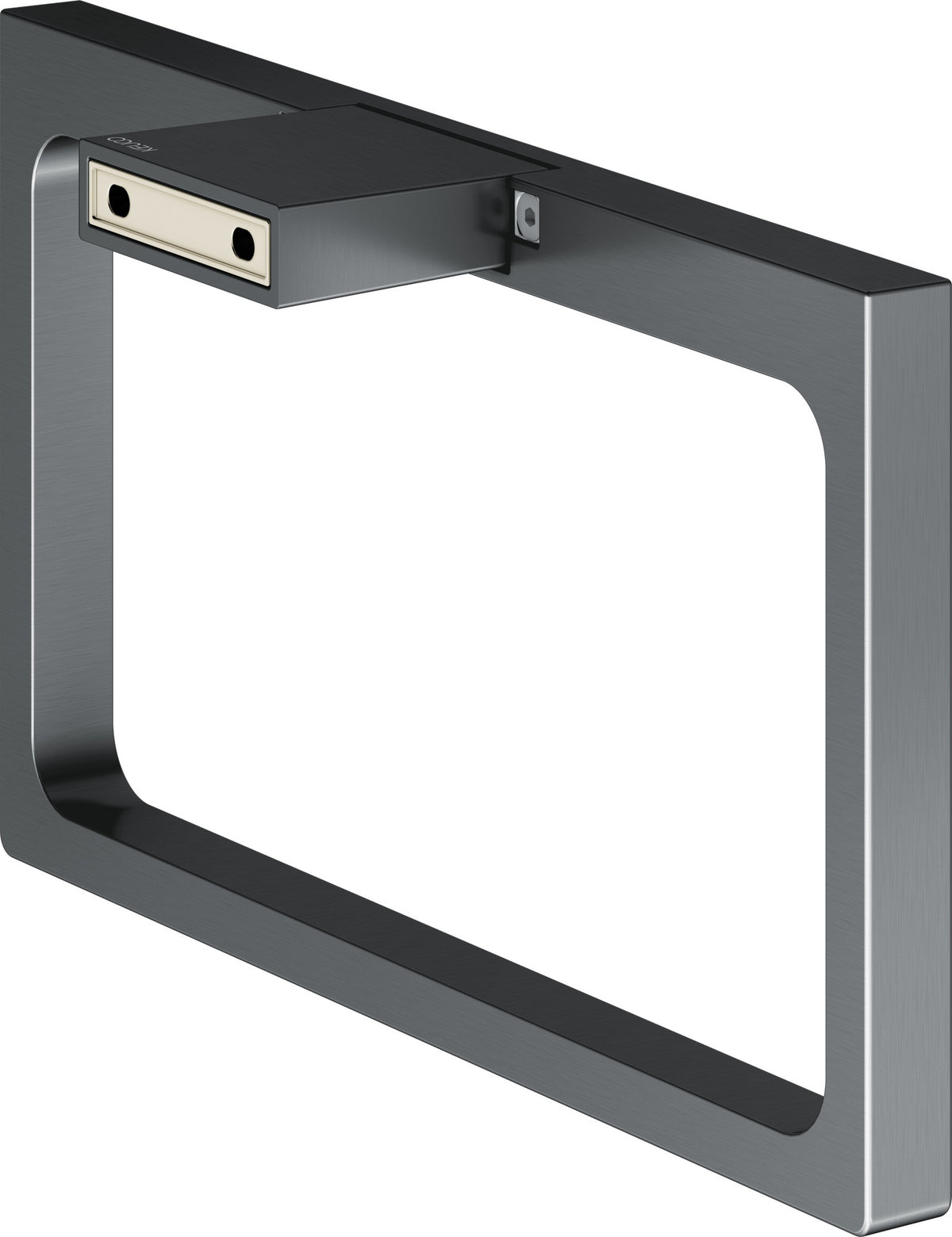 KEUCO Handtuchring Edition 11 11121, verchromt – Eckiges Design, starr, Wandmontage