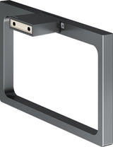 KEUCO Handtuchring Edition 11 11121, verchromt – Eckiges Design, starr, Wandmontage