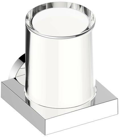 KEUCO Edition 90 Lotionspender verchromt mit Kristallglas-Stülpbecher, 180 ml