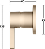 KEUCO Edition 400 Einhebelmischer Unterputz verchromt – Fertigmontageset mit Temperaturbegrenzung