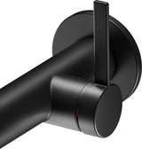 KEUCO IXMO Einhebel-Waschtischmischer Unterputz, rund, Ausladung 165 mm, schwarz matt