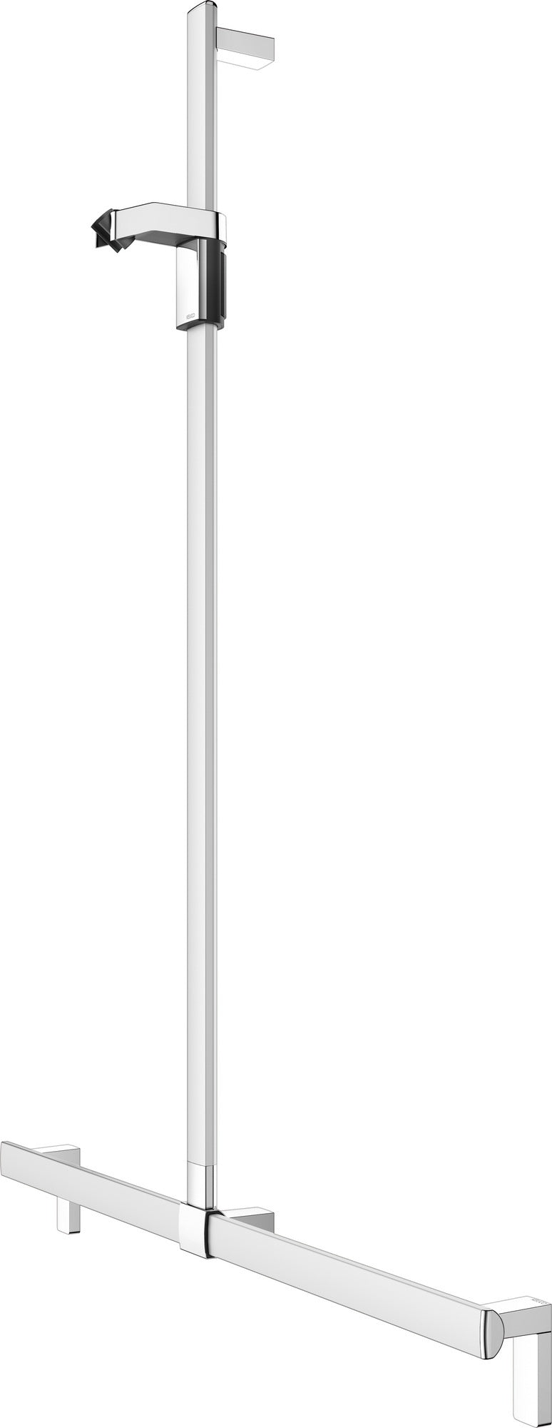 KEUCO Duschhandlauf AXESS 35014, silber-eloxiert, 1000/1301 mm, mit Brausestange