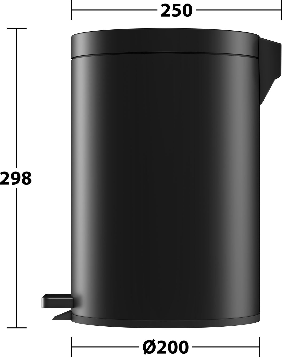 KEUCO Abfallbehälter Universalartikel 04988 Chrom-finish – 5 Liter, Edelstahl, Standmodell