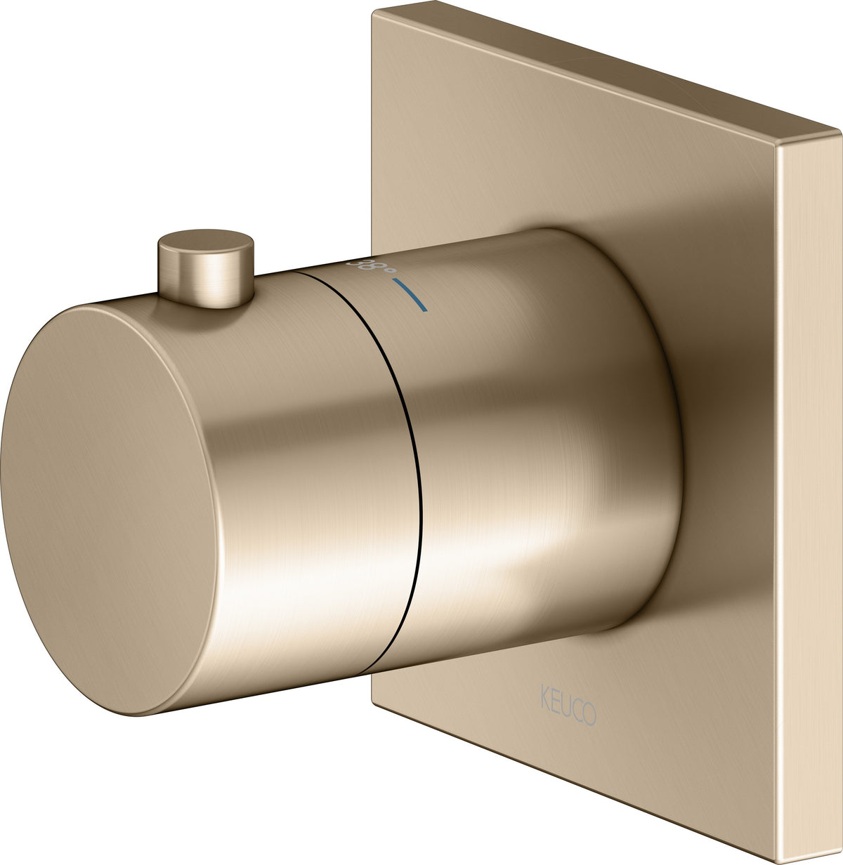 KEUCO IXMO Thermostatarmatur Unterputz rund verchromt – mit Sicherheitssperre bei 38 °C
