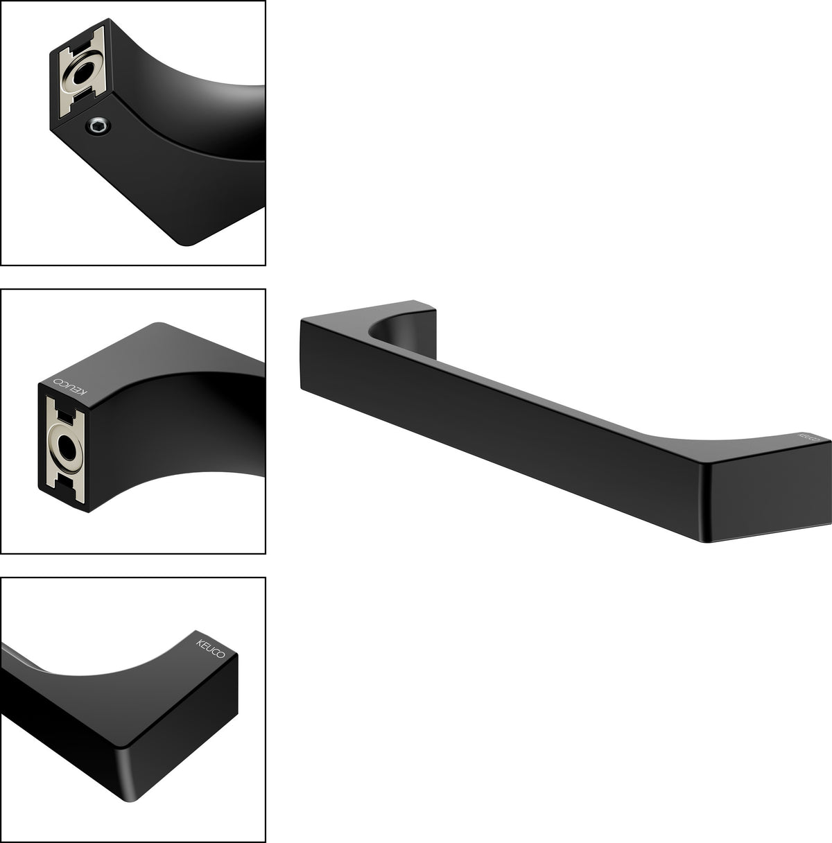 KEUCO Edition 11 Haltegriff 300 mm verchromt – Wandmontage, eckiges Design