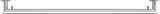 KEUCO REVA Badetuchhalter 600 mm verchromt mit integriertem Haken – Wandmontage