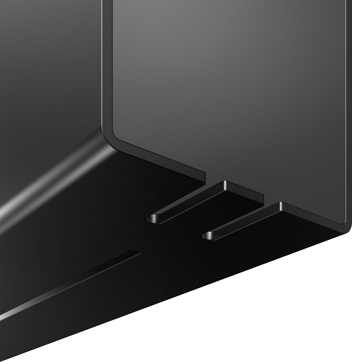 KEUCO Duschablage 24951 einhängbar 320 x 600 x 90 mm schwarz matt mit Haken