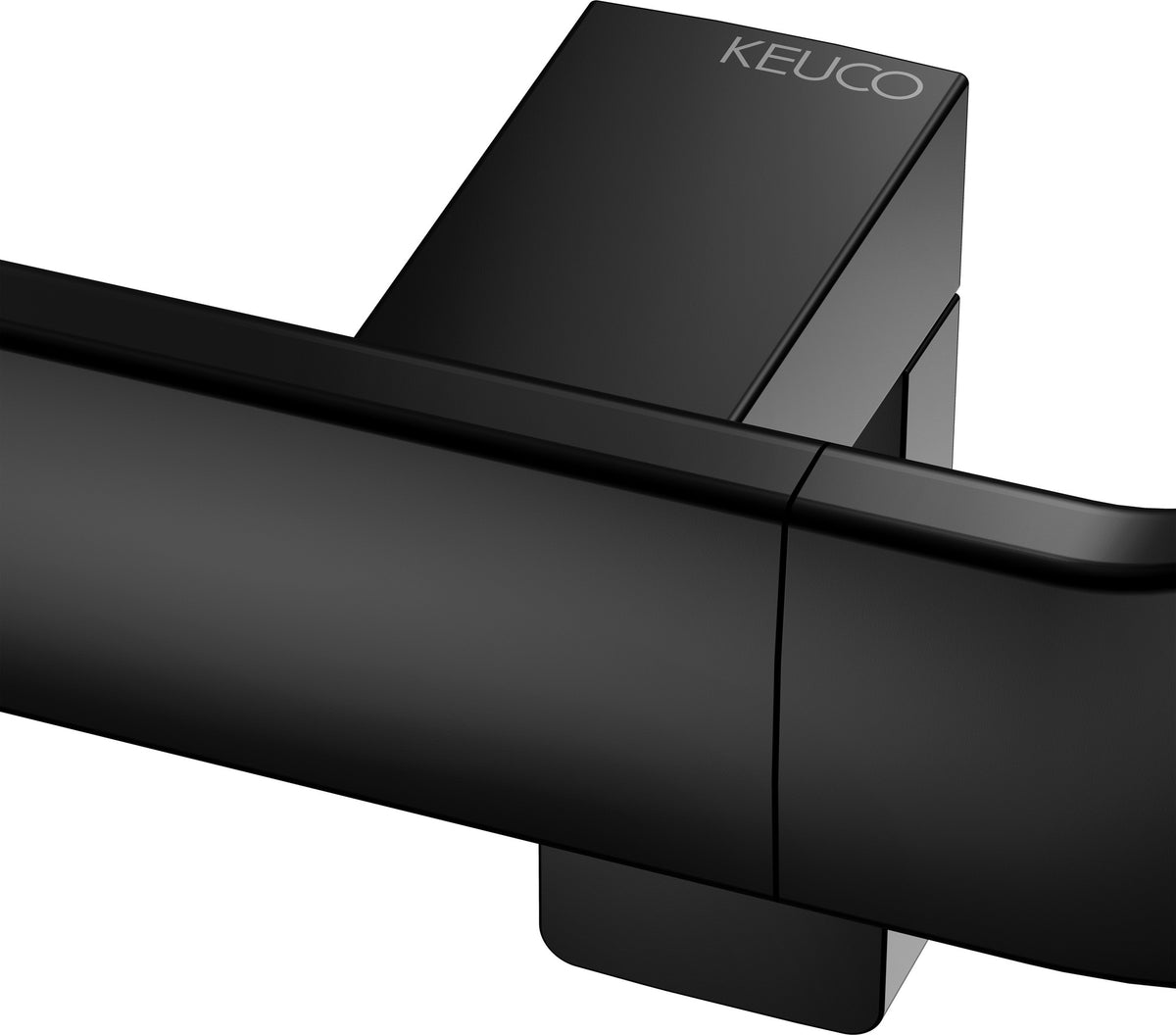 KEUCO AXESS Duschhandlauf 550/531/1301 mm mit Brausestange rechts, silber-eloxiert