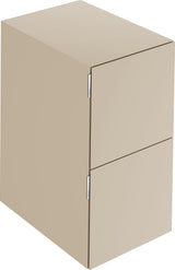 KEUCO Edition 11 Art Sideboard 400 mm mit 2 Auszügen und Beleuchtung – Weiß / Glas Weiß