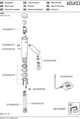KEUCO IXMO Pure Elektronik-Waschtischmischer mit Netzteil, verchromt, ohne Ablaufgarnitur