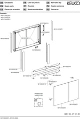 KEUCO SOMARIS Spiegelschrank Wandeinbau 1000 x 710 x 115 mm verspiegelt