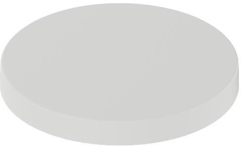 KEUCO Stülpglas-Deckel Collection Moll 12752 – Weißer Kunststoff-Deckel, mattiert