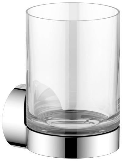 KEUCO REVA Glashalter 12850 mit Echtkristall-Glas – verchromt