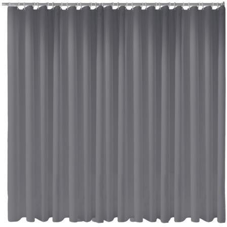 KEUCO Duschvorhang Plan uni 1800 x 1400 mm weiß, 8 Ösen, antibakteriell und waschbar