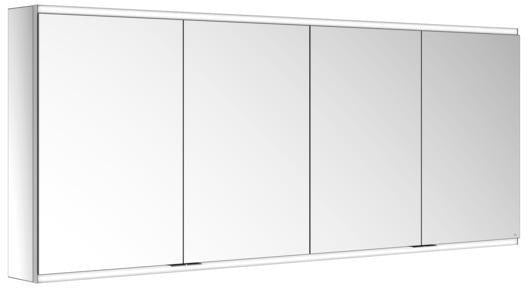 KEUCO Royal Modular 2.0 Spiegelschrank 1800 mm, beleuchtet, silber-eloxiert, Wandvorbau