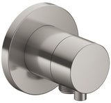 KEUCO IXMO 3-Wege Ab-/Umstellventil DN 15 UP mit Comfort Griff, runder Rosette, Nickel gebürstet