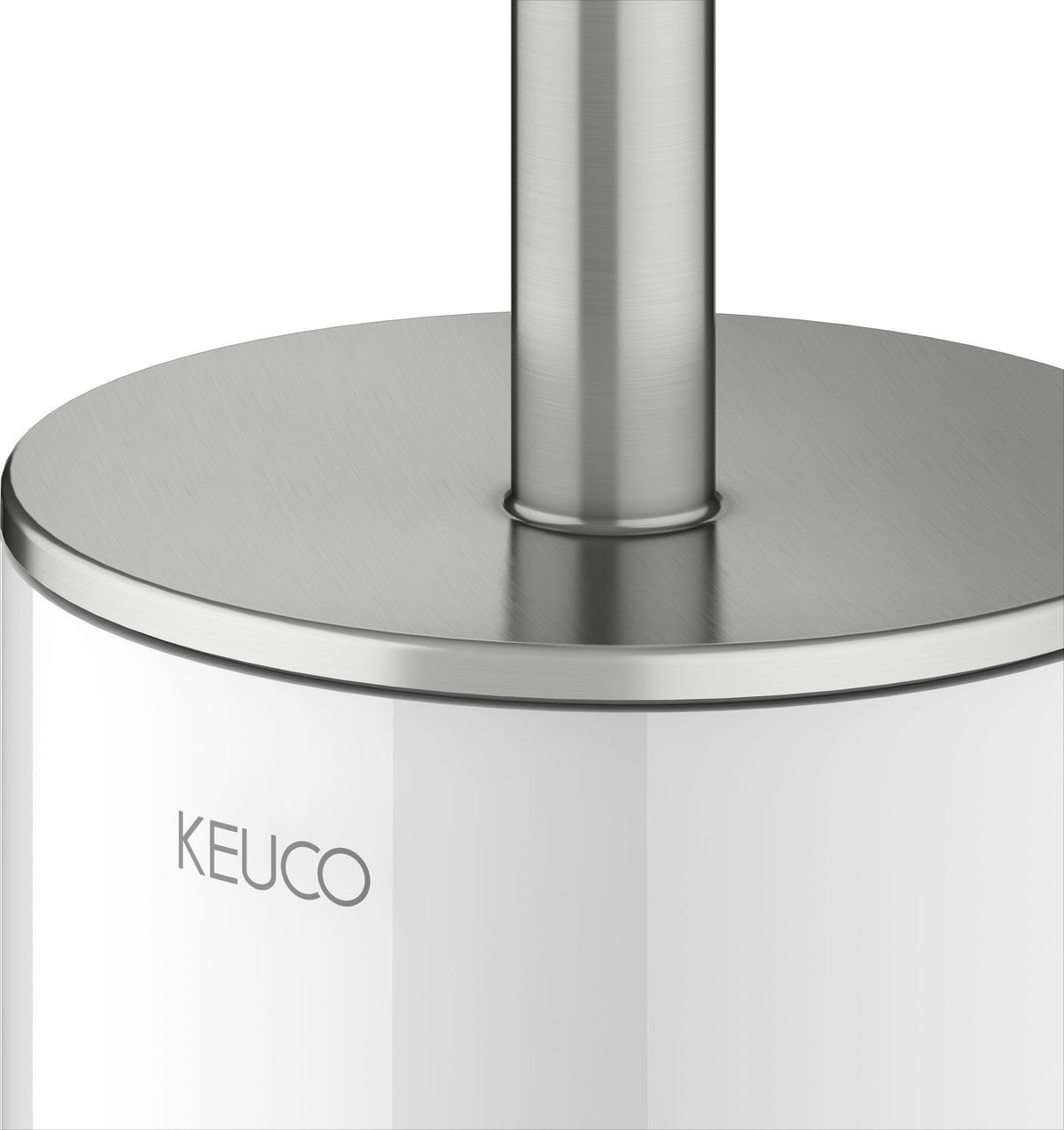 KEUCO Edition 400 Toilettenbürstengarnitur mit Echtkristalleinsatz, Nickel gebürstet