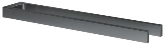 KEUCO Handtuchhalter Edition 11 11118, 2-teilig, feststehend, 450 mm, verchromt