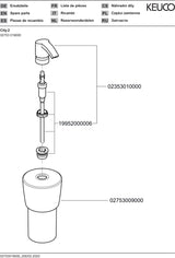 KEUCO CITY.2 Lotionspender 250 ml – Echtkristallglas matt, Pumpe verchromt