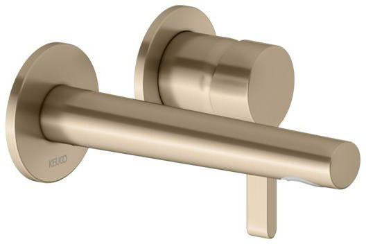 KEUCO Edition 400 Einhebel-Waschtischmischer Unterputz, Ausladung 197 mm, Bronze gebürstet