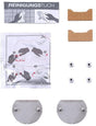KEUCO Klebe-Set 1 für Spiegel 24952, 24953, 24954 – Montageset ohne Bohren