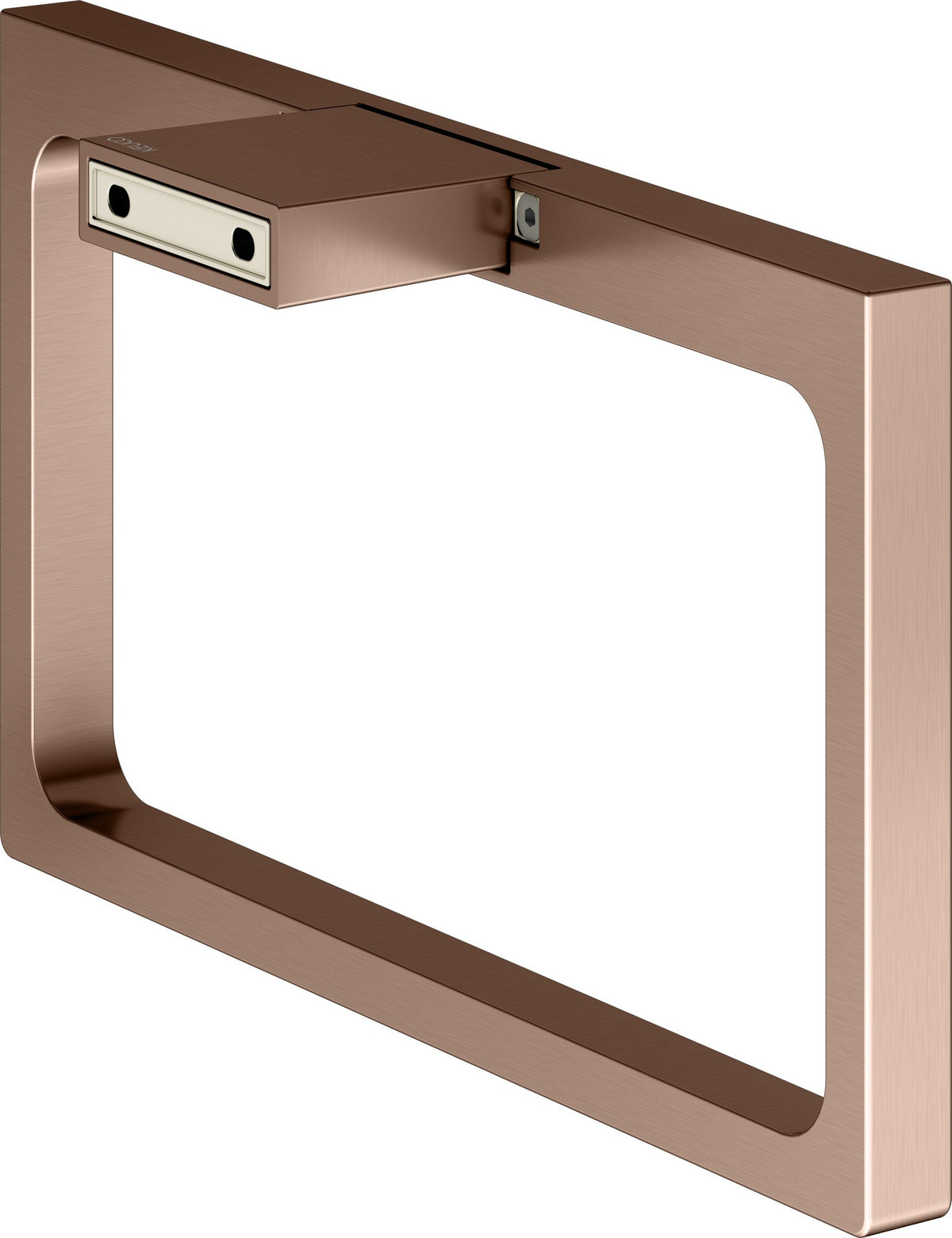 KEUCO Handtuchring Edition 11 11121, verchromt – Eckiges Design, starr, Wandmontage