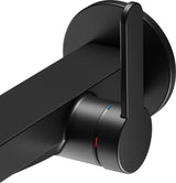 KEUCO IXMO Einhebel-Waschtischmischer Unterputz, rund, Ausladung 165 mm, schwarz matt