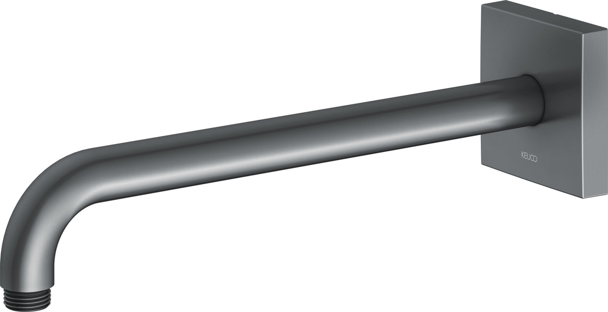 KEUCO Brausearm Edition 300, Wandanschluss, 300 mm, verchromt – Eckige Form, Metall