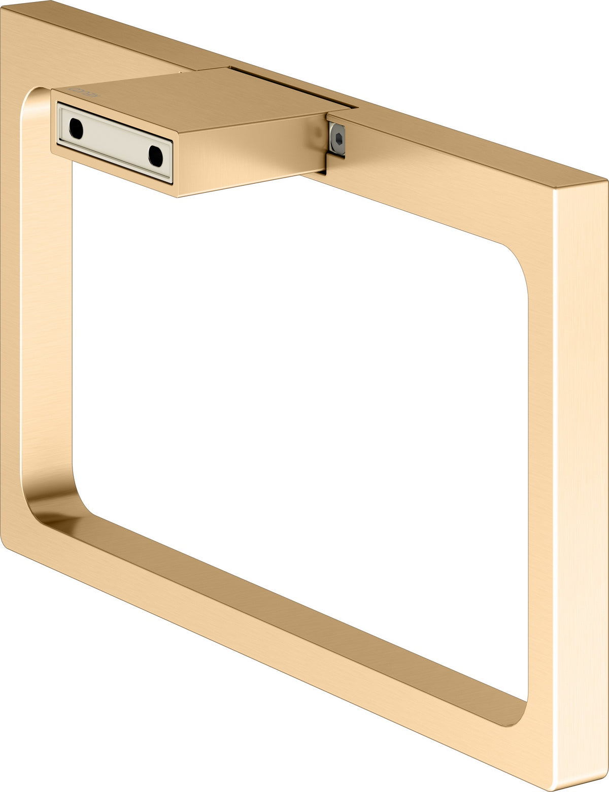 KEUCO Handtuchring Edition 11 11121, verchromt – Eckiges Design, starr, Wandmontage