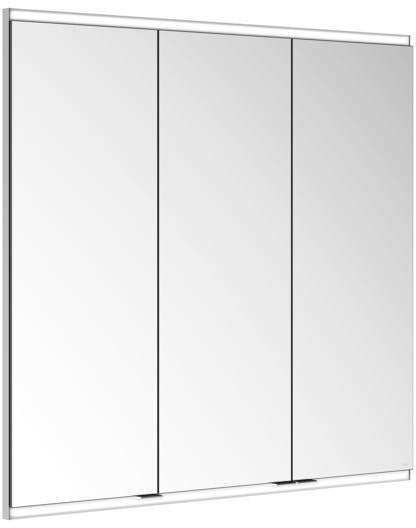 KEUCO Royal Modular 2.0 Spiegelschrank beleuchtet 900 mm, Wandeinbau, 2 Steckdosen, silber-eloxiert