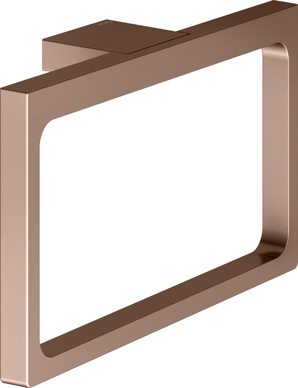 KEUCO Handtuchring Edition 11 11121, verchromt – Eckiges Design, starr, Wandmontage