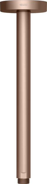 KEUCO Brausearm Elegance 51688, Deckenanschluss, 100 mm, verchromt – Rundes Design für die Deckenmontage