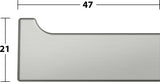 KEUCO Handtuchhaken Edition 11 11114 – Verchromter Einfachhaken, 47 mm, Wandmontage