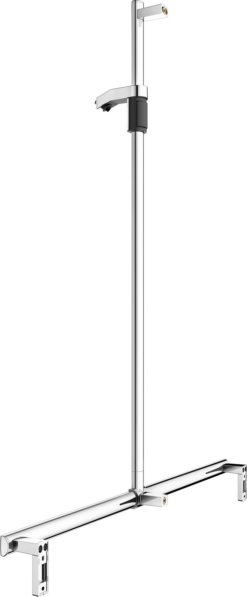 KEUCO Duschhandlauf AXESS 35014, silber-eloxiert, 1000/1301 mm, mit Brausestange